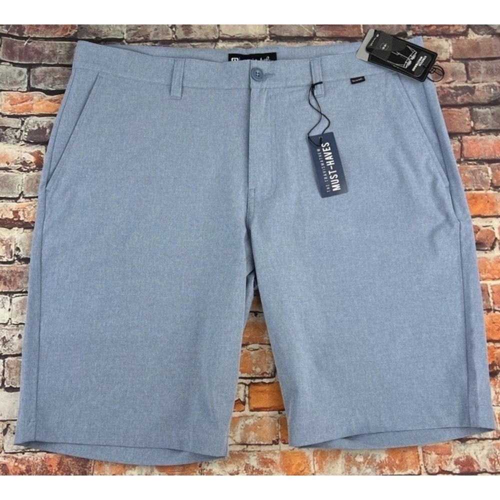 Travis Mathew Beck‎ Shorts Mens Size 40 Blue Golf Performance Stretch New
